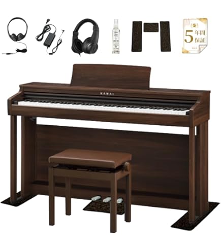 Amazon | 河合 木製鍵盤電子ピアノ CAシリーズ プレミアムローズウッド